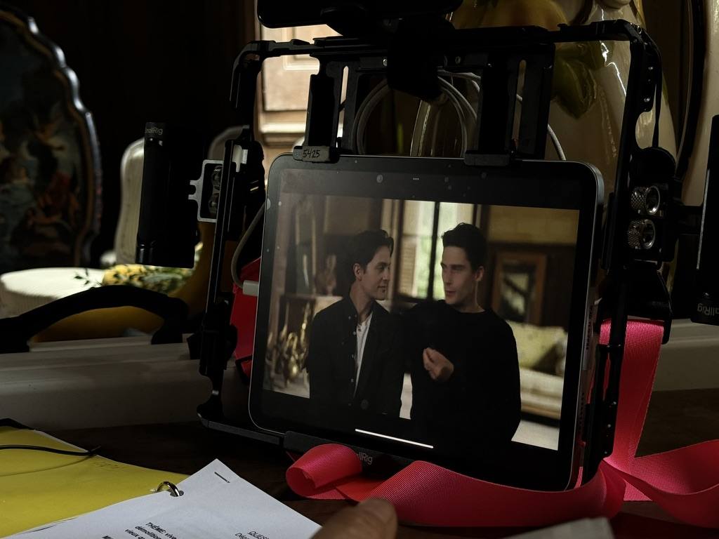 Behind the scenes of an episode shoot